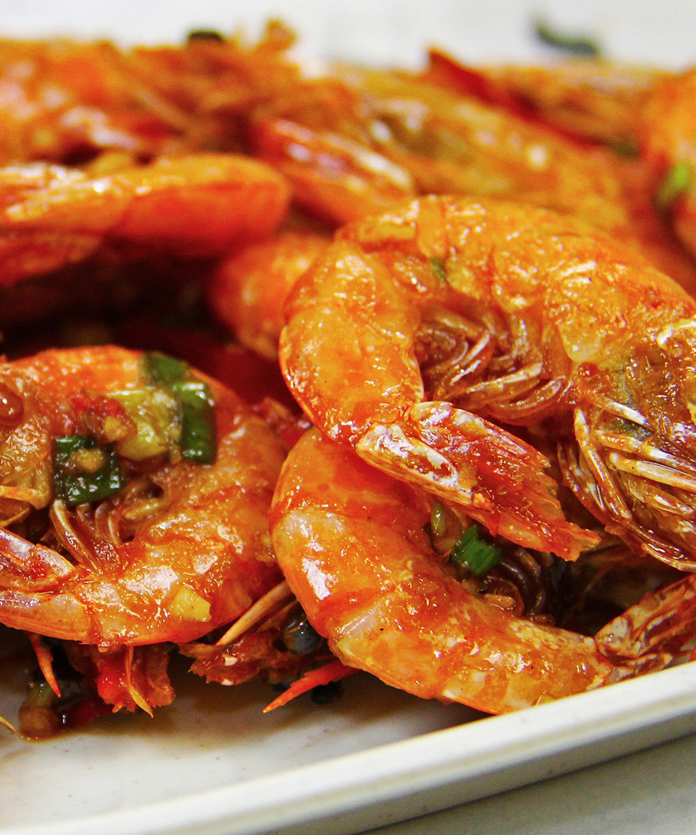 Crevettes cuites fumées Crevettes cuites fumées